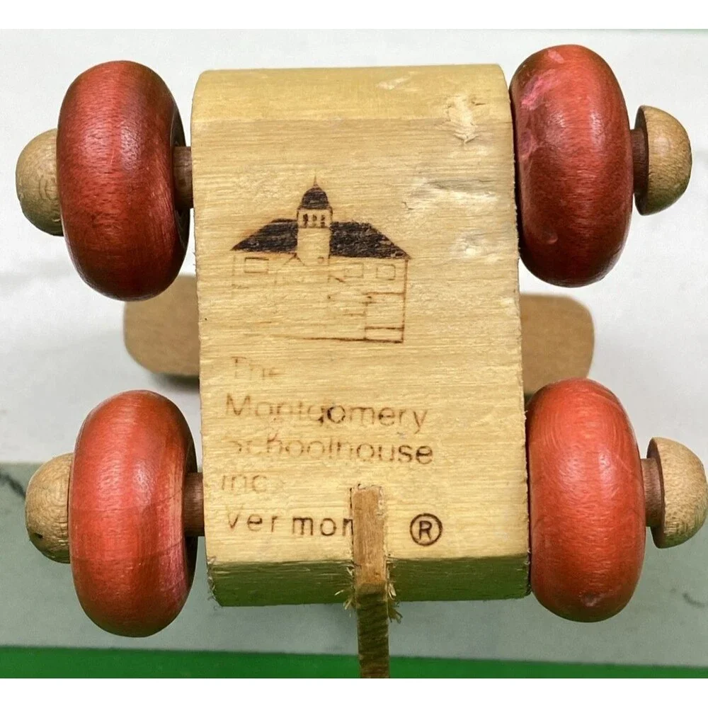Vintage Rare Montgomery Schoolhouse Wooden Helicopter Made In Vermont USA